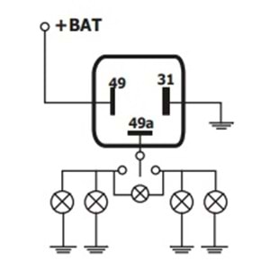 FLAŞER ŞASELİ 12V MFL 26