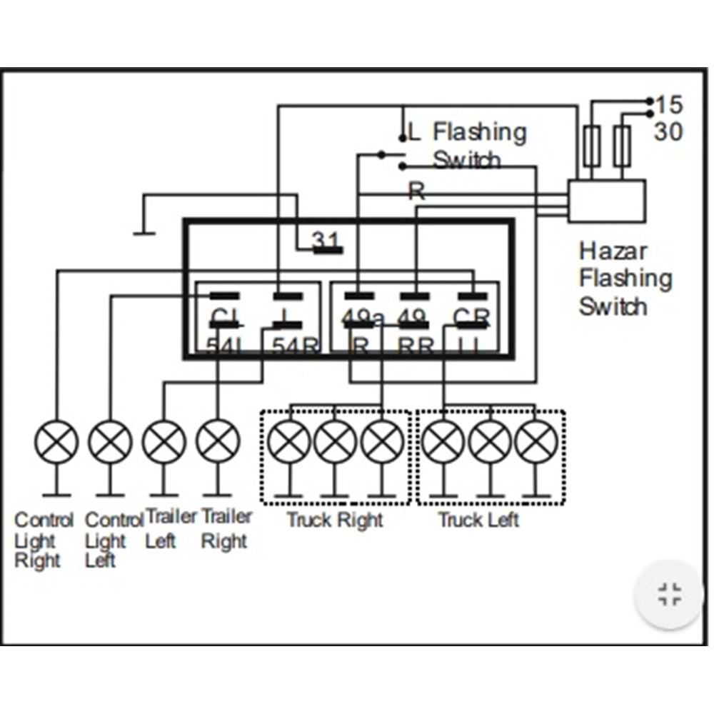 FLAŞER 12-24V 11 UÇLU MFL 35