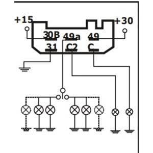 FLAŞER 24V 6 UÇLU MFL 36