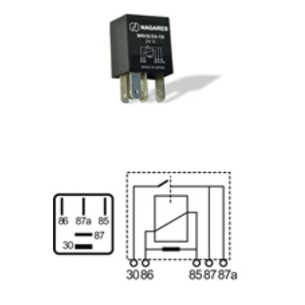 RÖLE 24V 10/15 AMP.VOLVO MİCRO MR 4