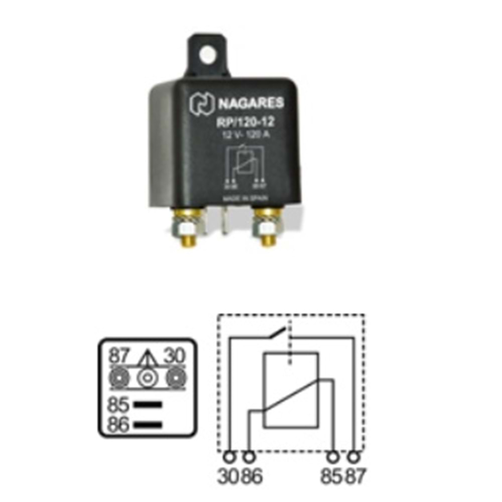 RÖLE MR 103 12V 120A