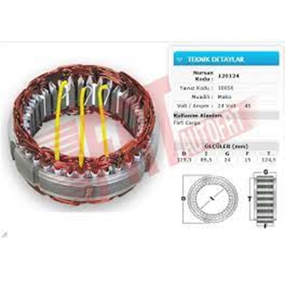 ALTERNATÖR STATÖR EM