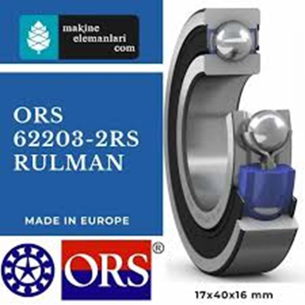 62203 2RS RULMAN