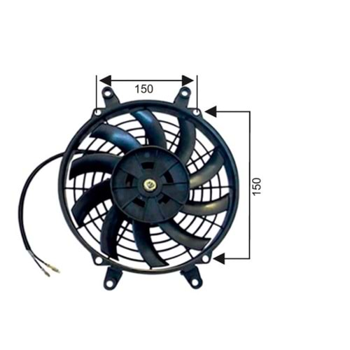 FAN MOTORU 7 24V PERVANELİ