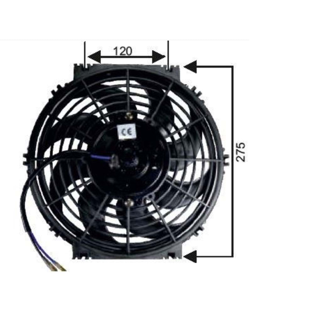 FAN MOTORU 10 12V HELIX PERVANELİ TERS