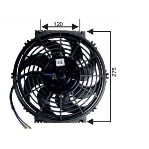 FAN MOTORU 10 12V HELIX PERVANELİ TERS