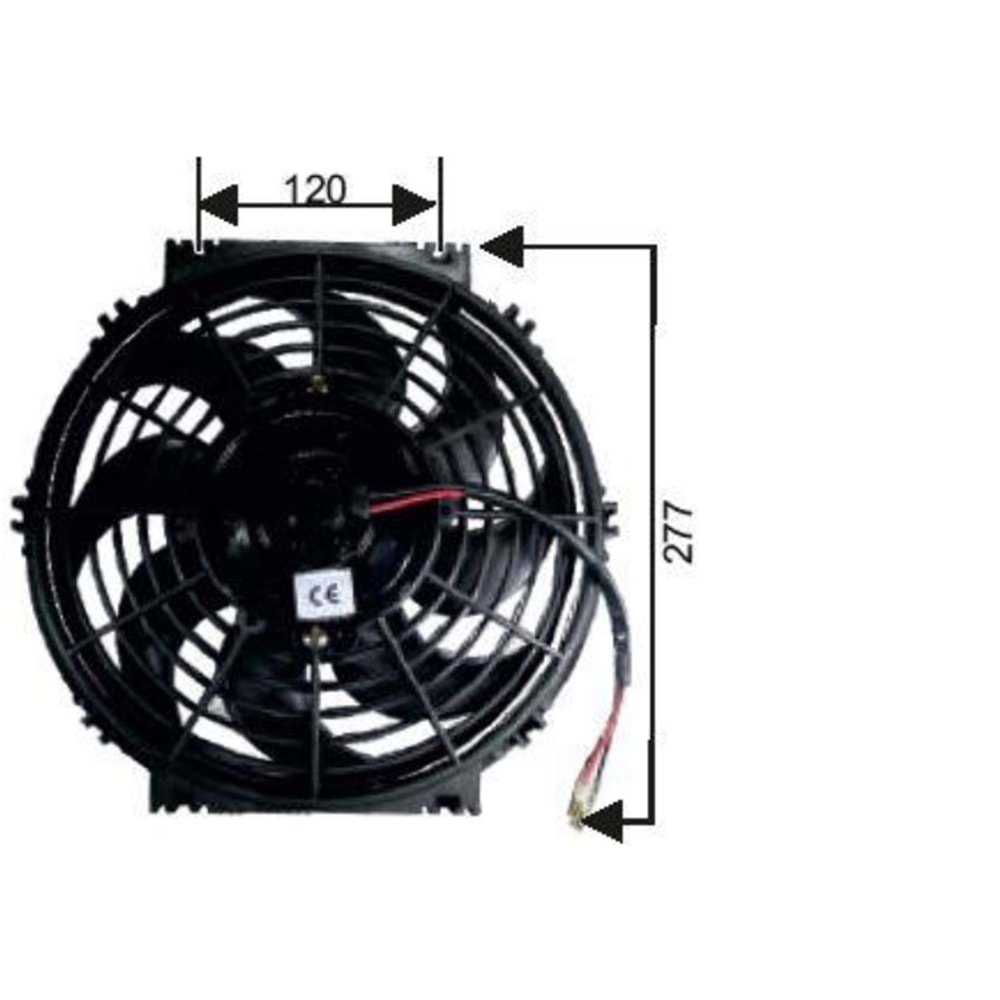 FAN MOTORU 10 24V PERVANELİ TERS