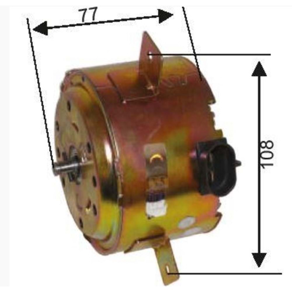 FAN MOTORU 12V DOBLO/PALIO JTD TEK