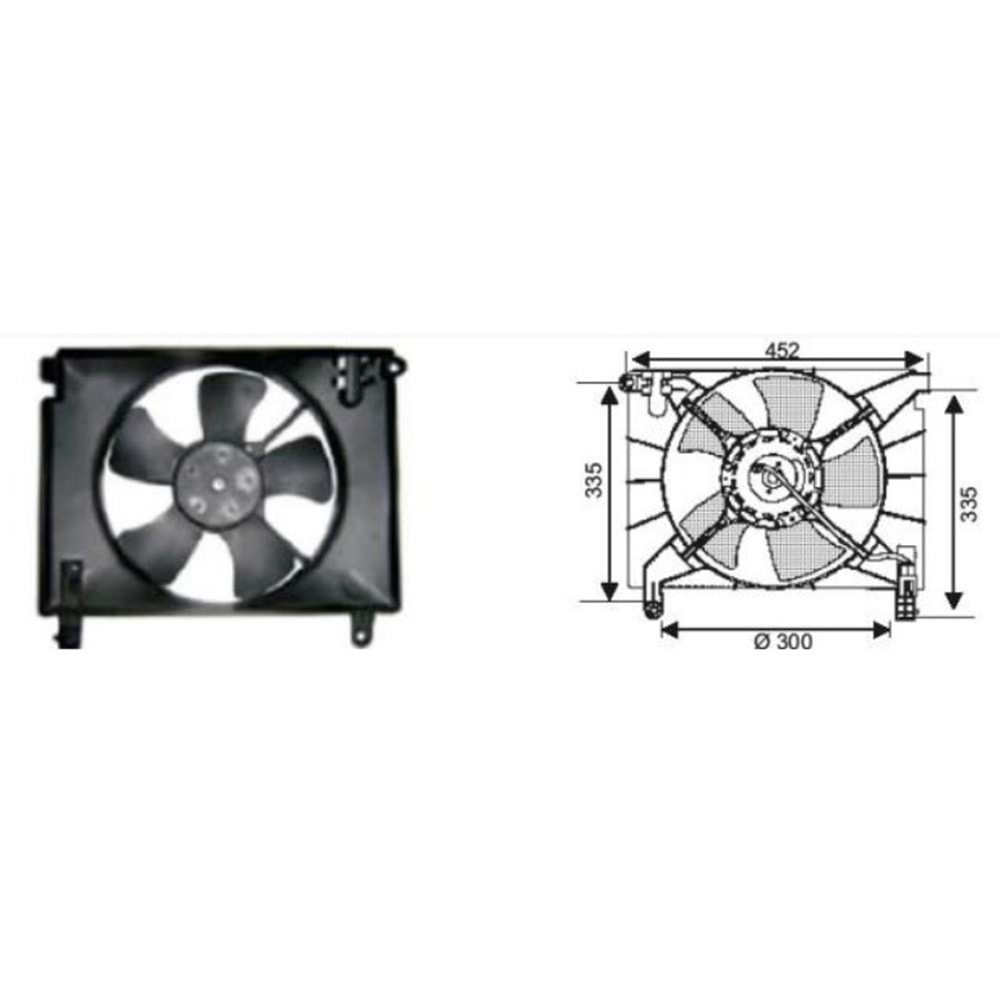 FAN MOTORU CHEVROLET AVEA/KALOS