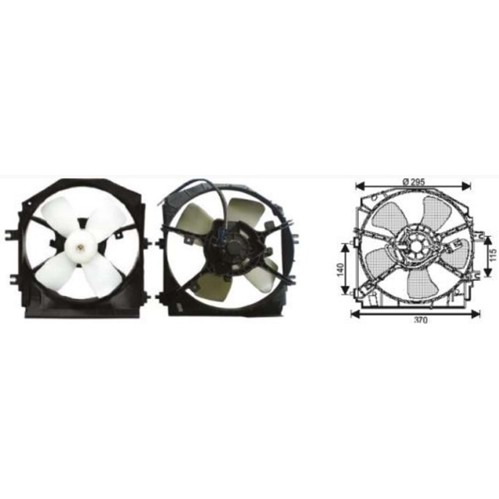 FAN MOTORU MAZDA 323 1995-1998