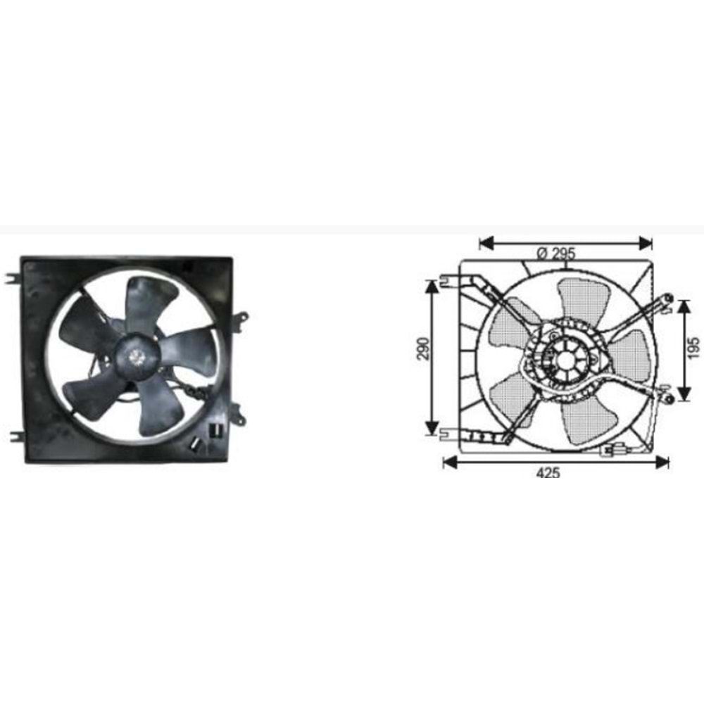 FAN MOTORU MITSUBISHI LANCER/MIRAGE 95-1999