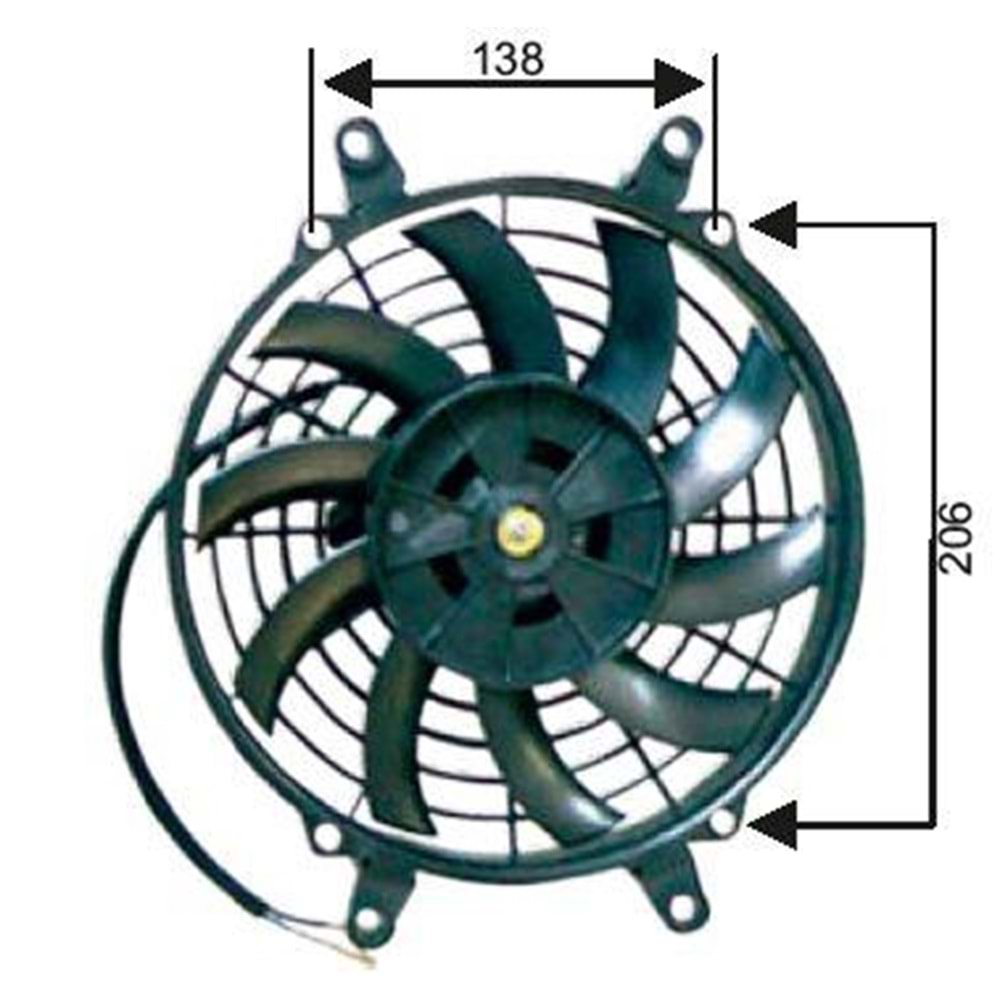 24V.PERVANELI FAN MOTORU 24V 9