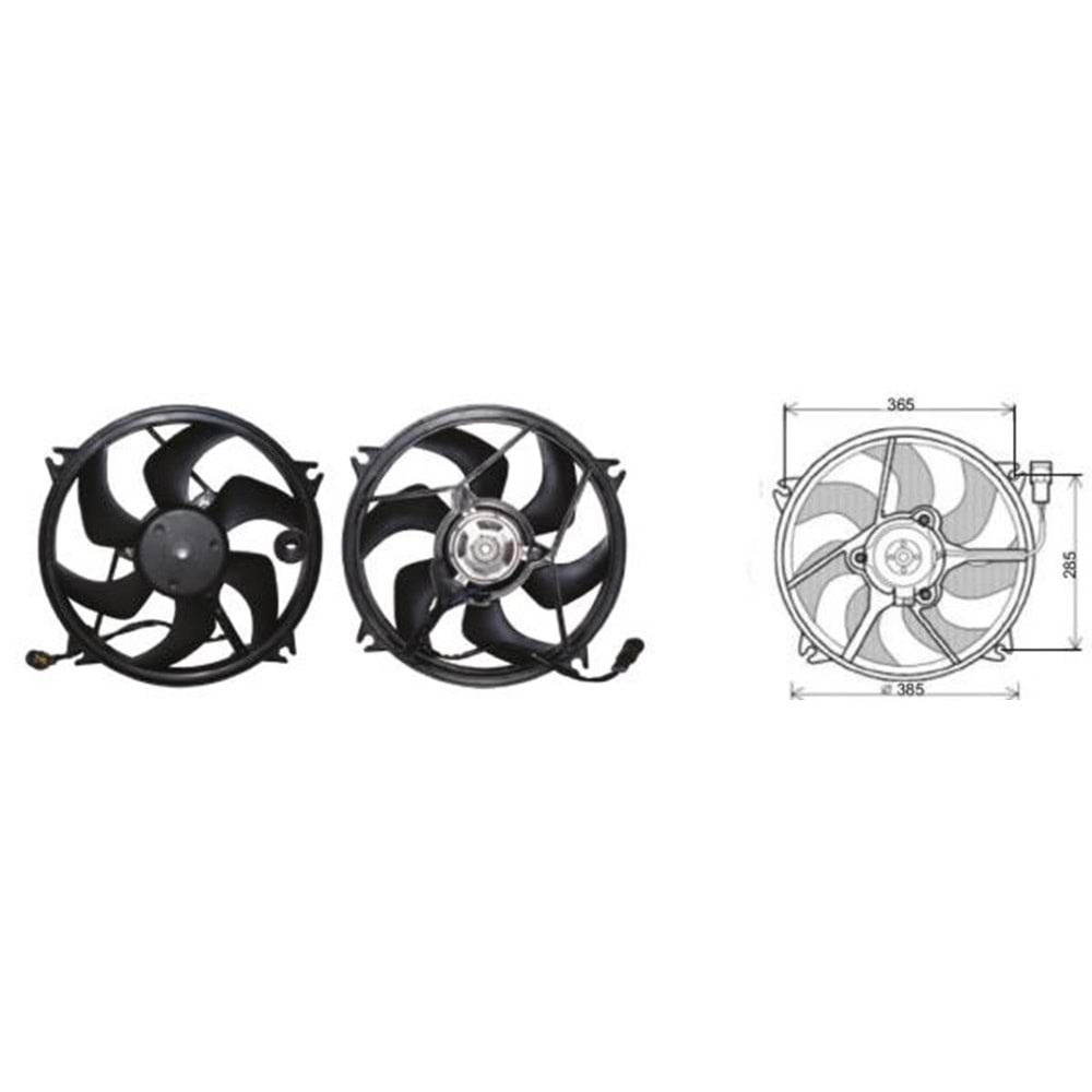 FAN MOTORU PEUGEOT 307/C4 2004-->