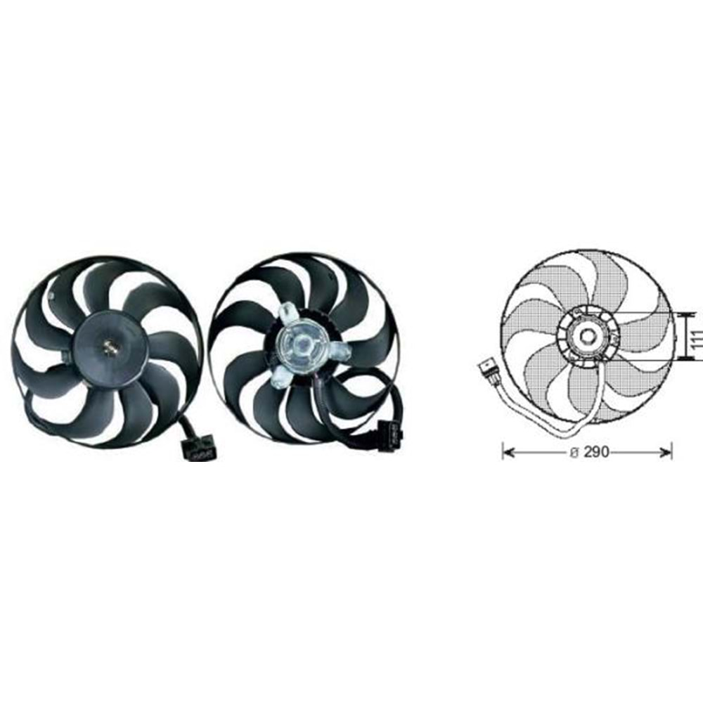 FAN MOTORU 12V.VW.BORA/SEAT TOLEDO BENZİNLİ