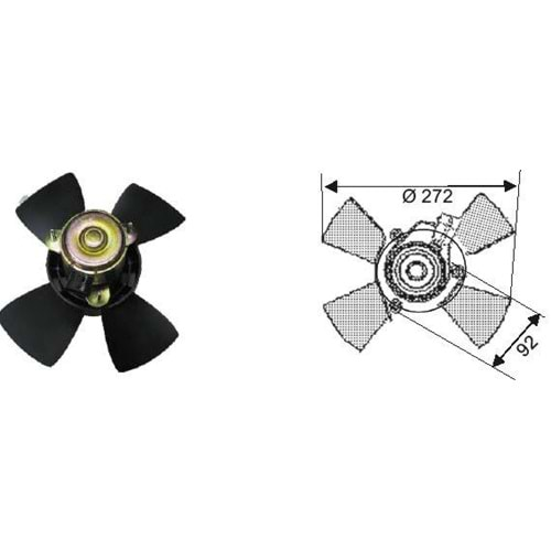 FAN MOTORU OPEL ASTRA F/CORSA B 1,4 1990-1995