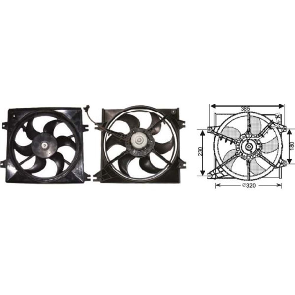 FAN MOTORU HYUNDAI ACCENT 2000-2006