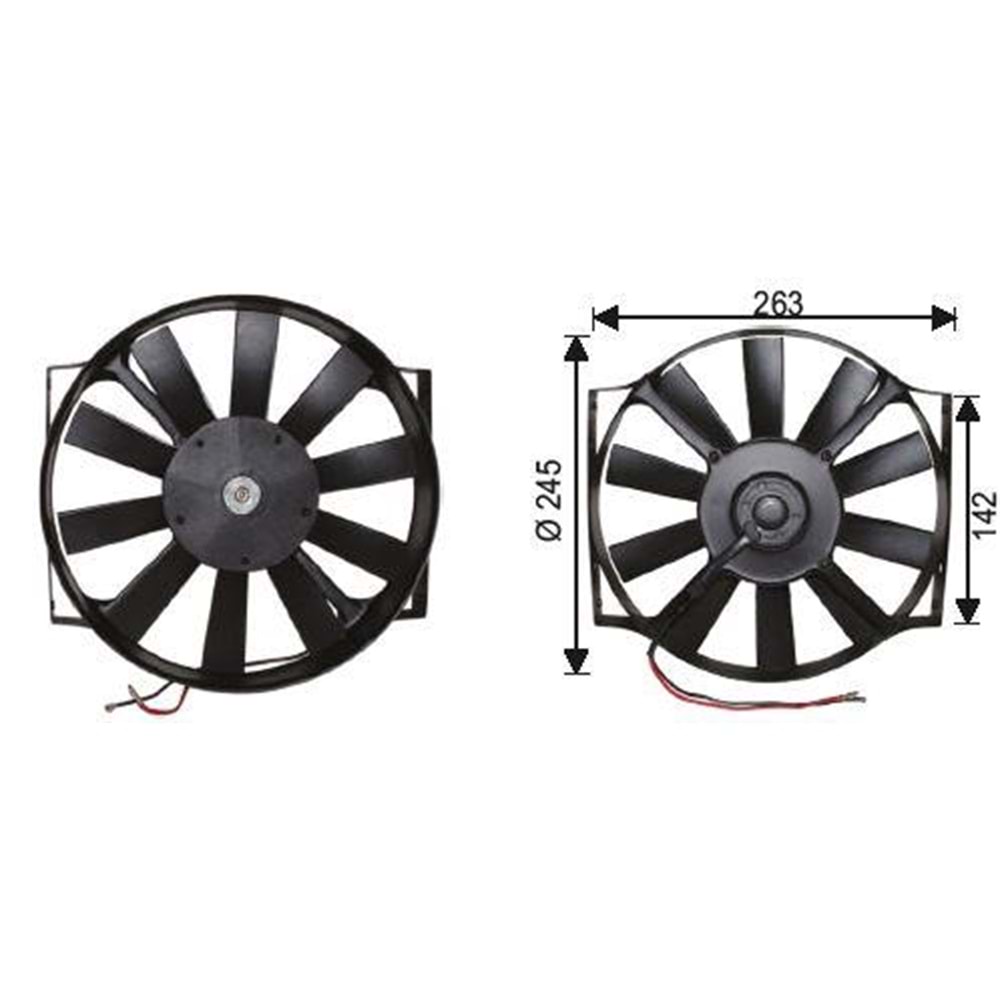 PERVANELİ FAN MOTORU 24 V 10