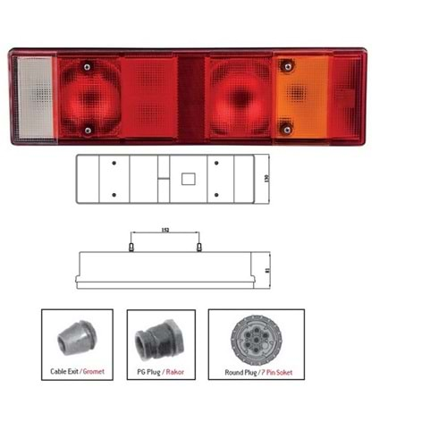 MEGALUX STOP CAMI 7Lİ SAĞ - SOL