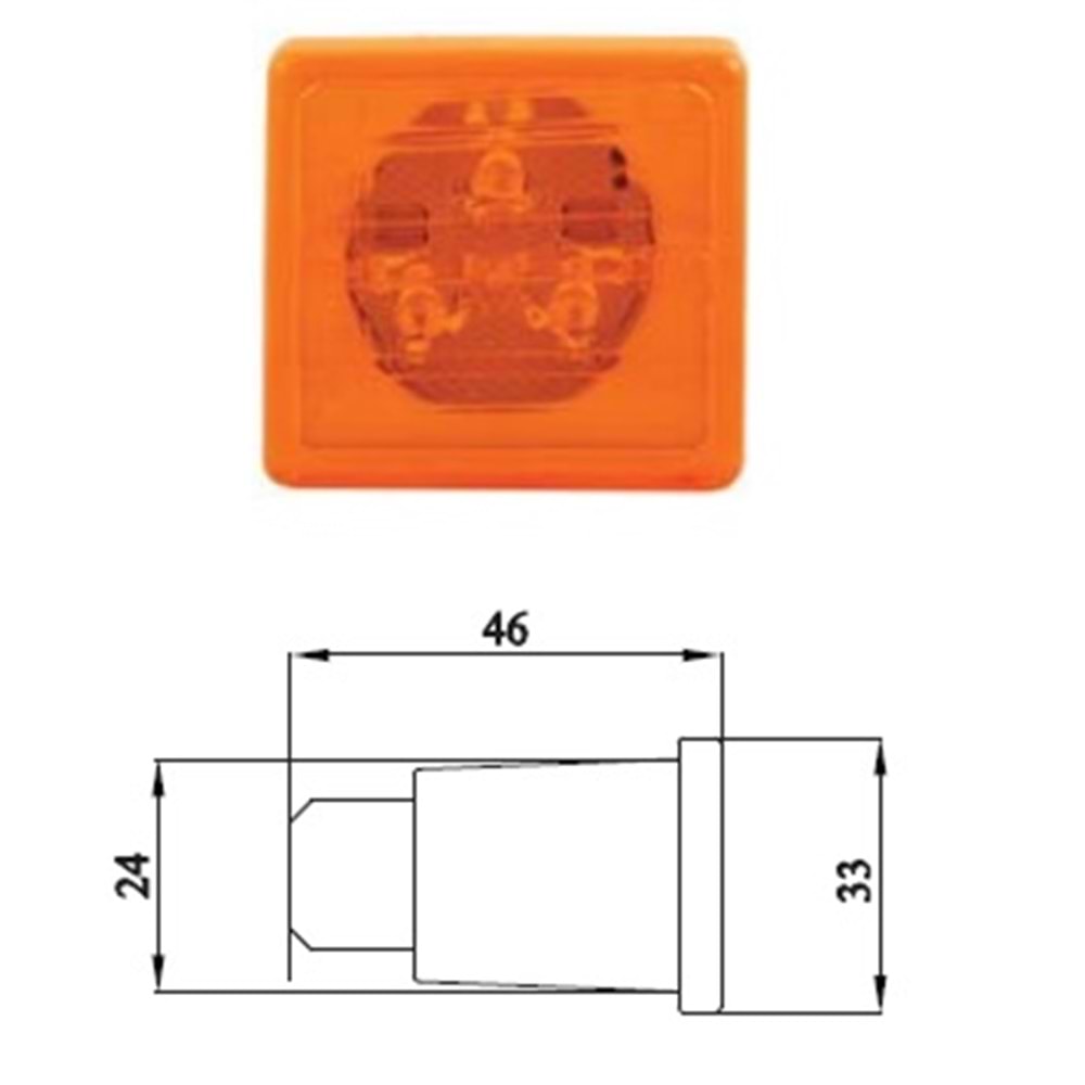SETRA/TRAVEGO BAGAJ ELCEK LAMBA 24 V.