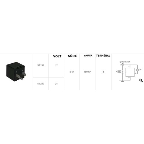 12V ZAMAN ROLESİ OTOKAR ORJ.2 SN.3 UÇLU