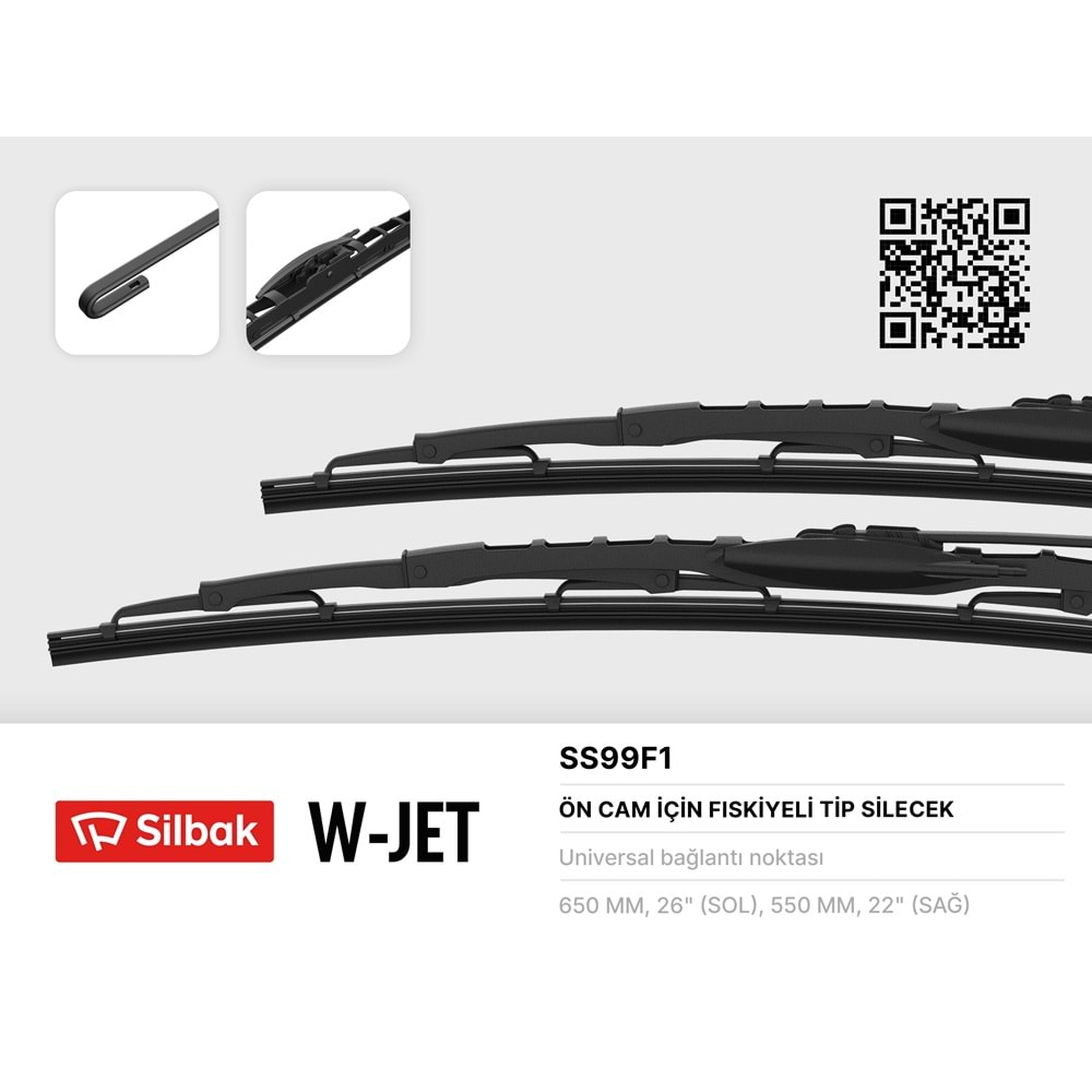 650+550MM METAL TİP FİSKİYELİ SİLECEK