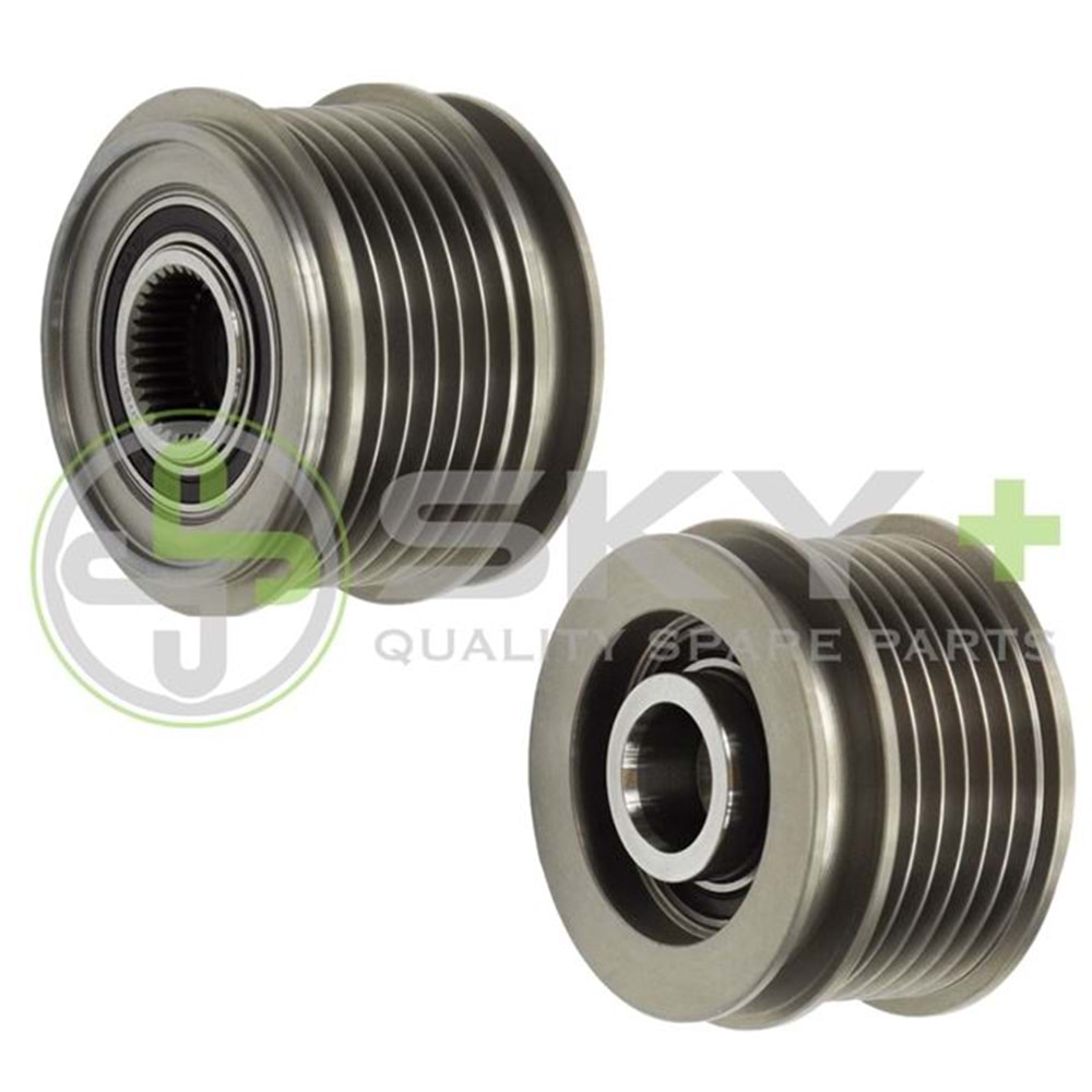 ALT RULMANLI KASNAK VW TRANSPORTER T5 AUDI BMW SEAT SKODA BOSCH TIP 6 Kanal (F-227628 F-553470 535001210)