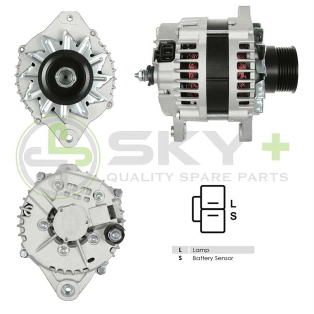ALTERNATÖR 24V 80A HITACHI TIP ISUZU NQR - NPR YM VAKUMSUZ ALT3152