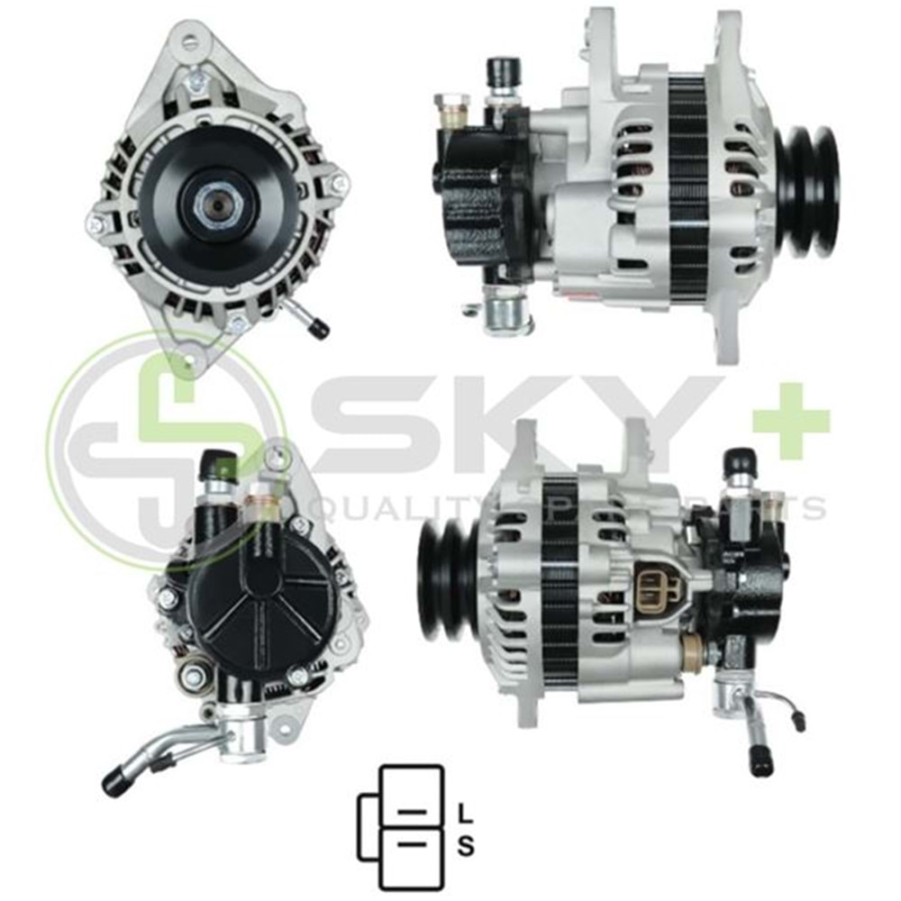 ALTERNATÖR 12V 90A MITSUBISHI TIPI L300 2,5 D TD 98- CIFT KASNAK L-S