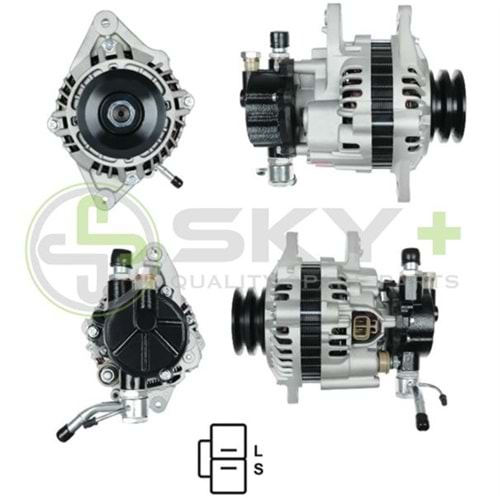 ALTERNATÖR 12V 90A MITSUBISHI TIPI L300 2,5 D TD 98- CIFT KASNAK L-S