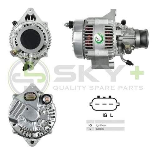 ALTERNATÖR 12V 100A DENSO TİP HYUNDAI ACCENT GETZ 1,5 CRDI 2002 3CYL