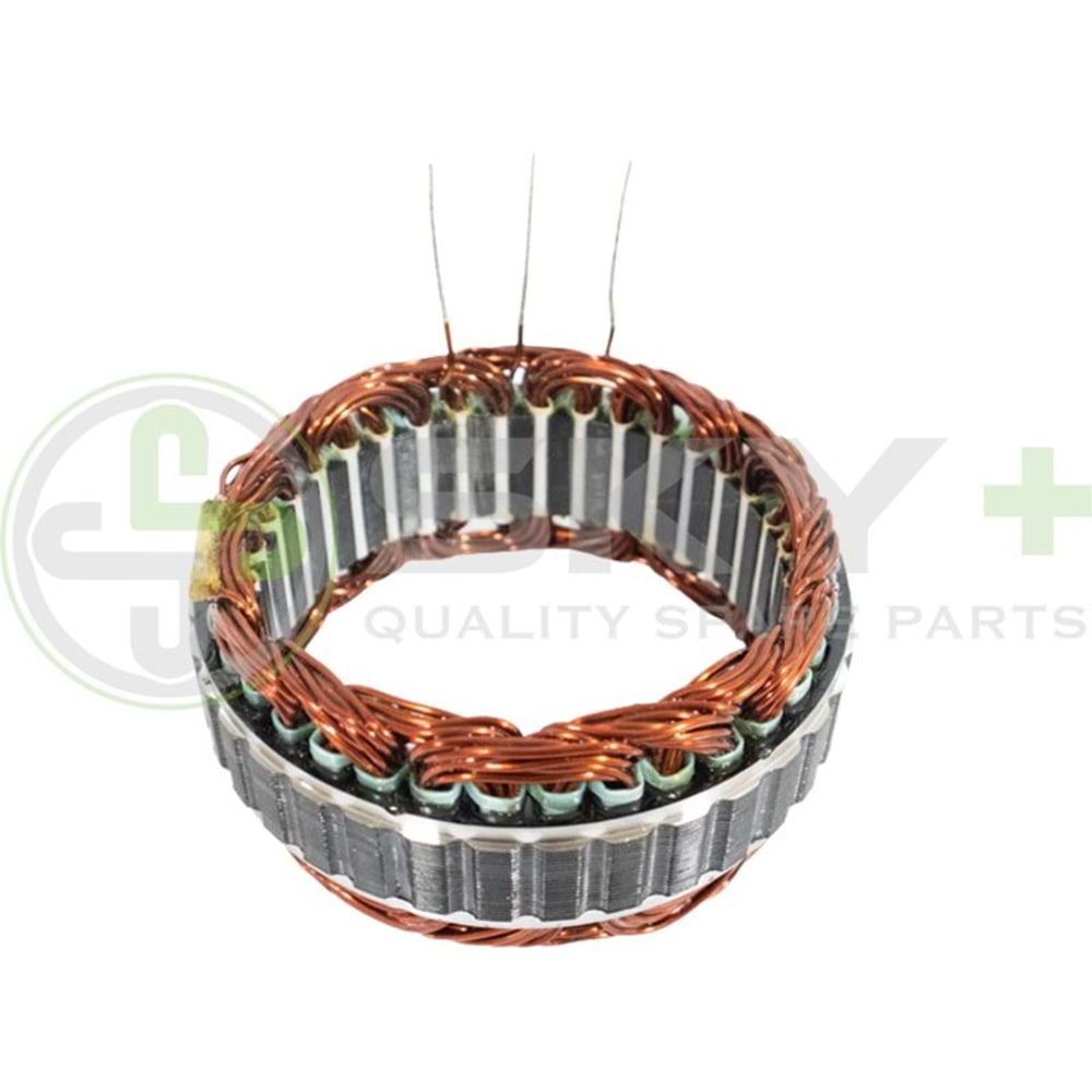 ALTERNATÖR STATÖR 12V 90A MİTSUBİSHİ TİP L-300 / H-100 ST504 150512 WST573 DIŞ:130 İÇ:100 KALINLIK:28