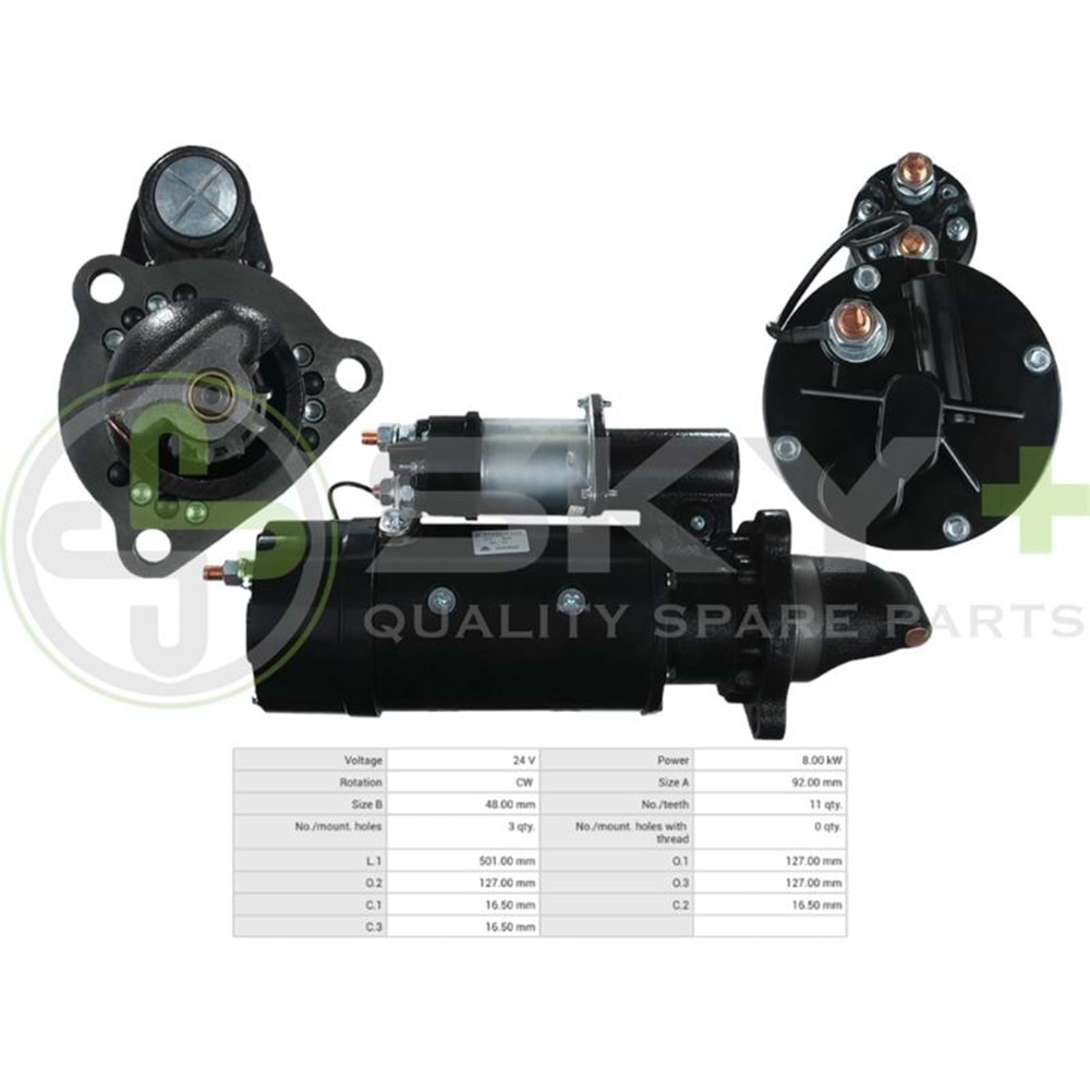 MARŞ MOTORU 24V 11DİŞ 42MT CATERPILLAR 