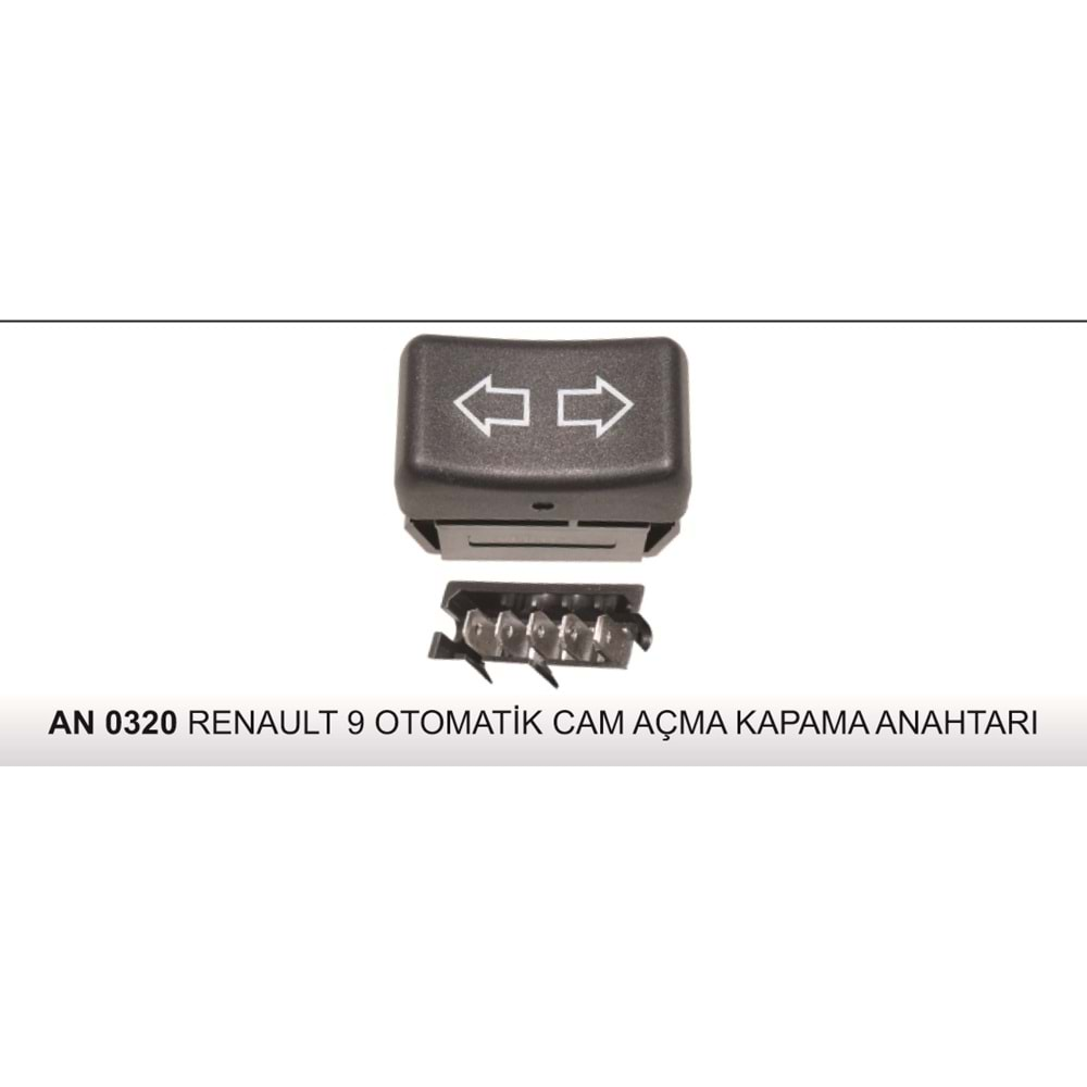 RENAULT 9 OTOMATİK CAM AÇMA-KAPAMA ANAHTARI