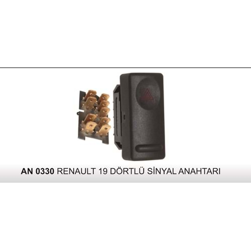 RENAULT 19 DÖRTLÜ SİNYAL ANAHTARI