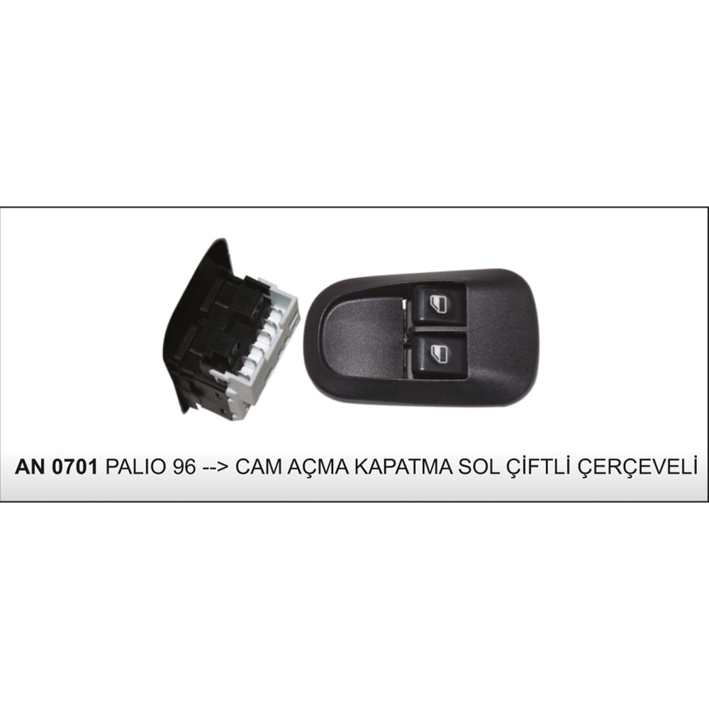 FIAT PALIO 96->CAM AÇMA-KAPAMA ANAHTARI SOL ÇİFTLİ