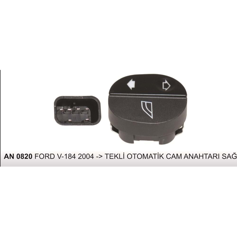 FORD V-184 2004--> TEKLİ OTOM.CAM AÇMA KAPAMA ANAH