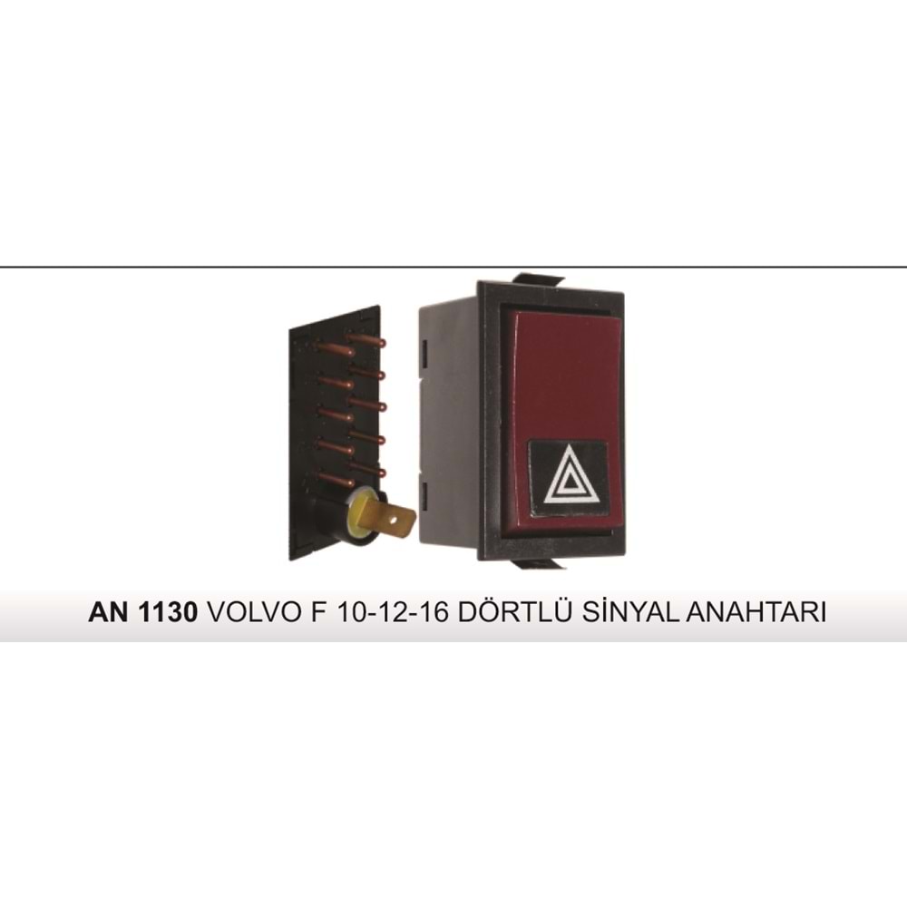 VOLVO F10-12-16- DÖRTLÜ SİNYAL ANAHTARI