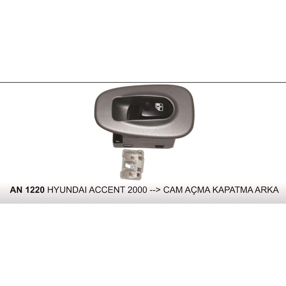 HYUNDAI ACCENT 2000-->CAM AÇMA-KAPAMA ANAHTARI ARK