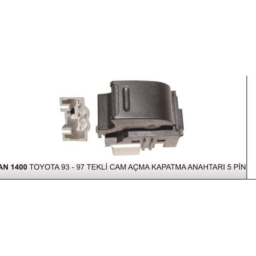 TOYOTA 93-97 TEKLİ CAM AÇMA-KAPAMA ANAHTARI 5P