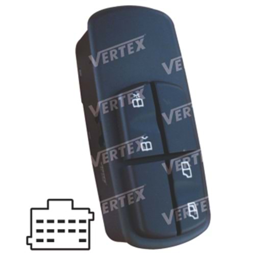 ANAHTAR CAM AÇMA+LAMBA AXOR/ATEGO SAĞ SS982