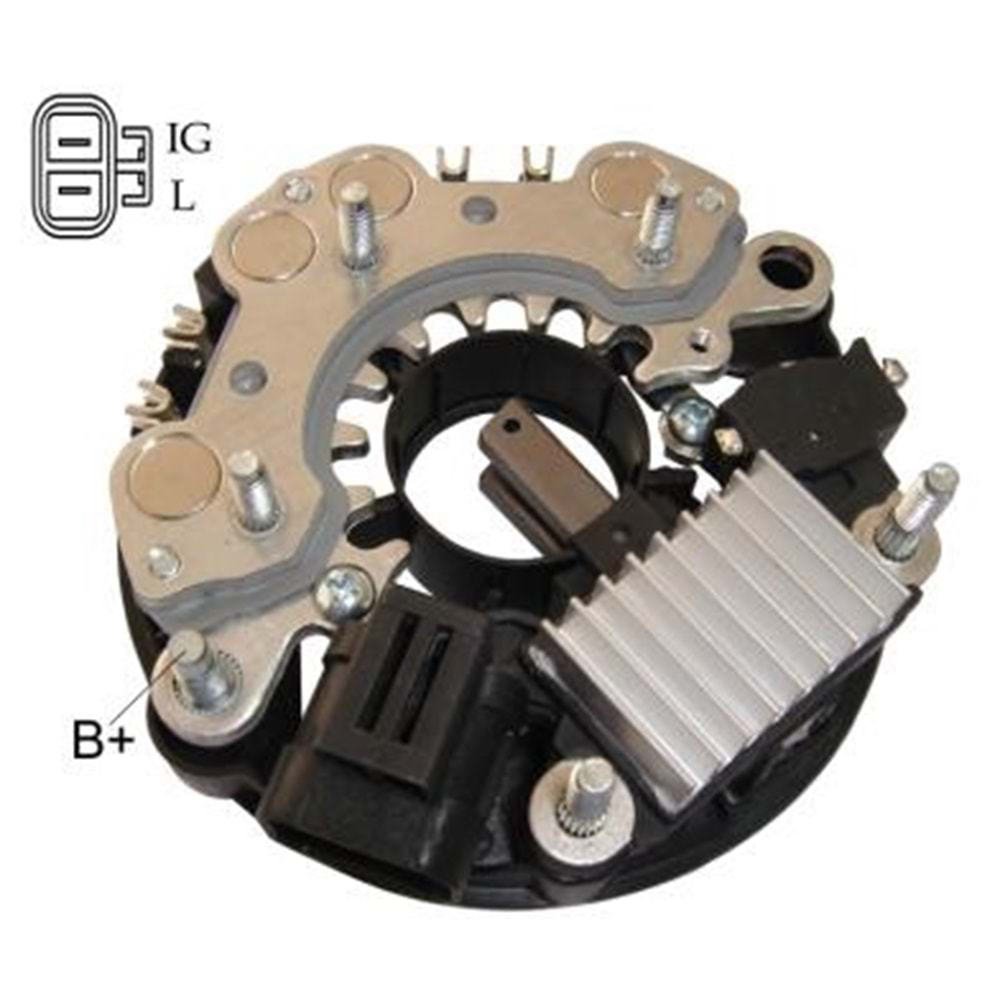 ALT DIOT TABLASI + KONJEKTOR 14.5V 80A 8 DIOT HITA