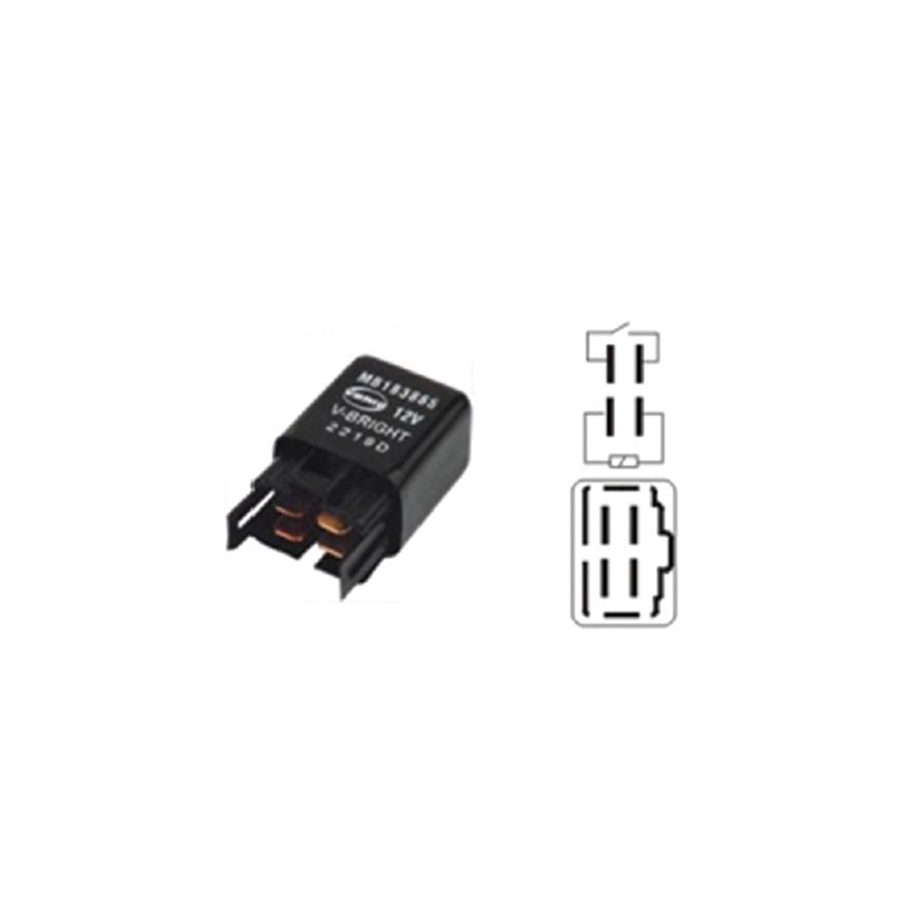 ROLE 12V 4 UCLU MITSUBISHI L300 ISITMA VE FAR ROLE