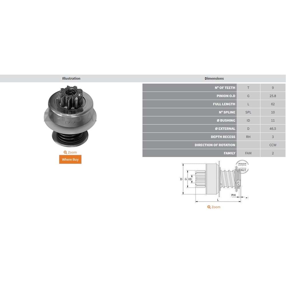 9 DİŞ VOLKSWAGEN GOLF - JETTA (75-83)
