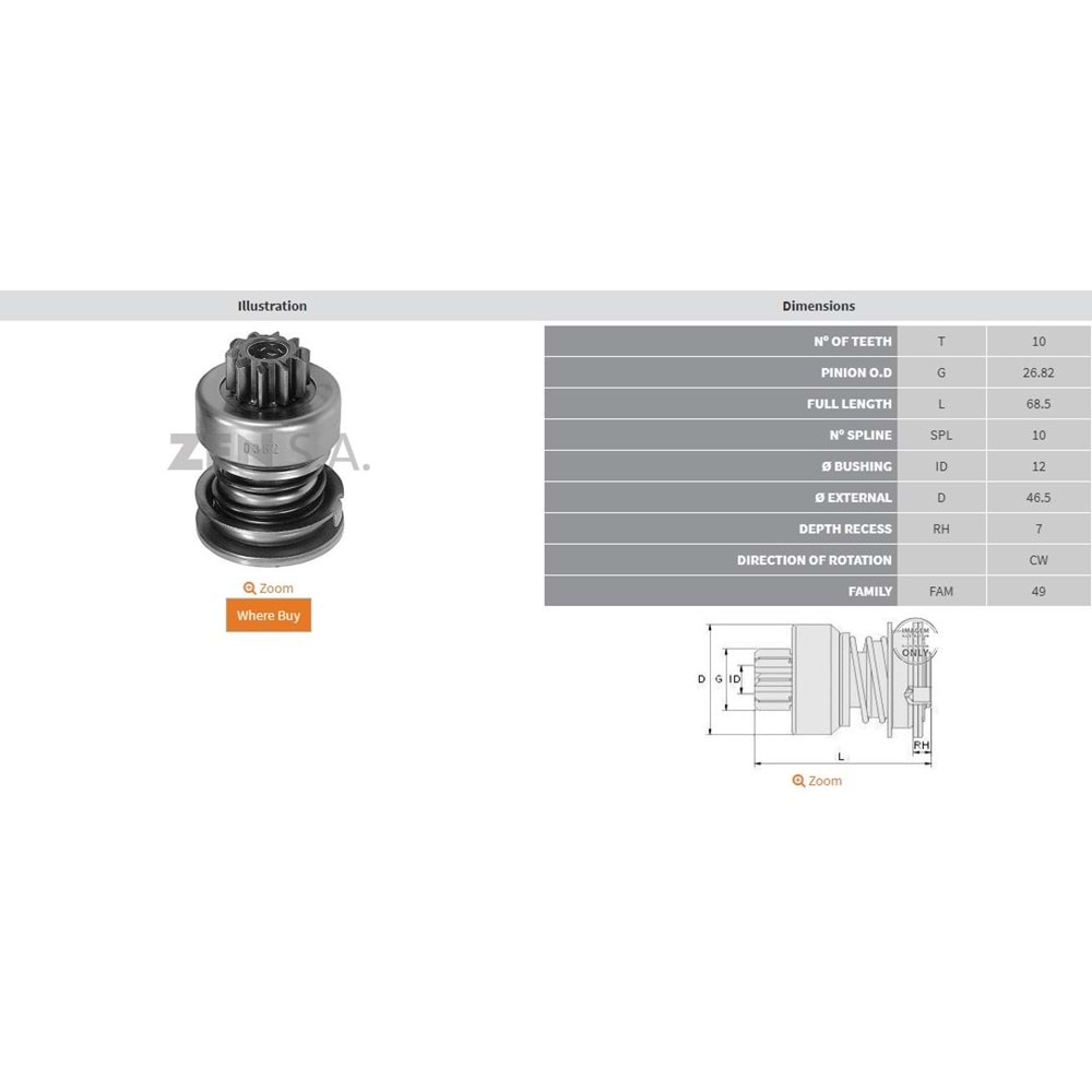 FORD CAPRİ OPEL CONSUL ESCORT DÜZ FR BOSCH 10D
