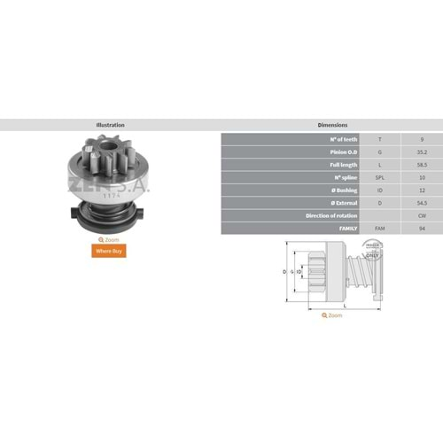 9 DİŞ NISSAN PİKUP 9T