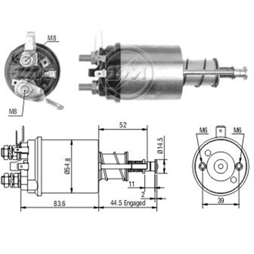 MARŞ OTOMATİĞİ 12V MASSEY FERGUSON SAPLAMALI (CBS-