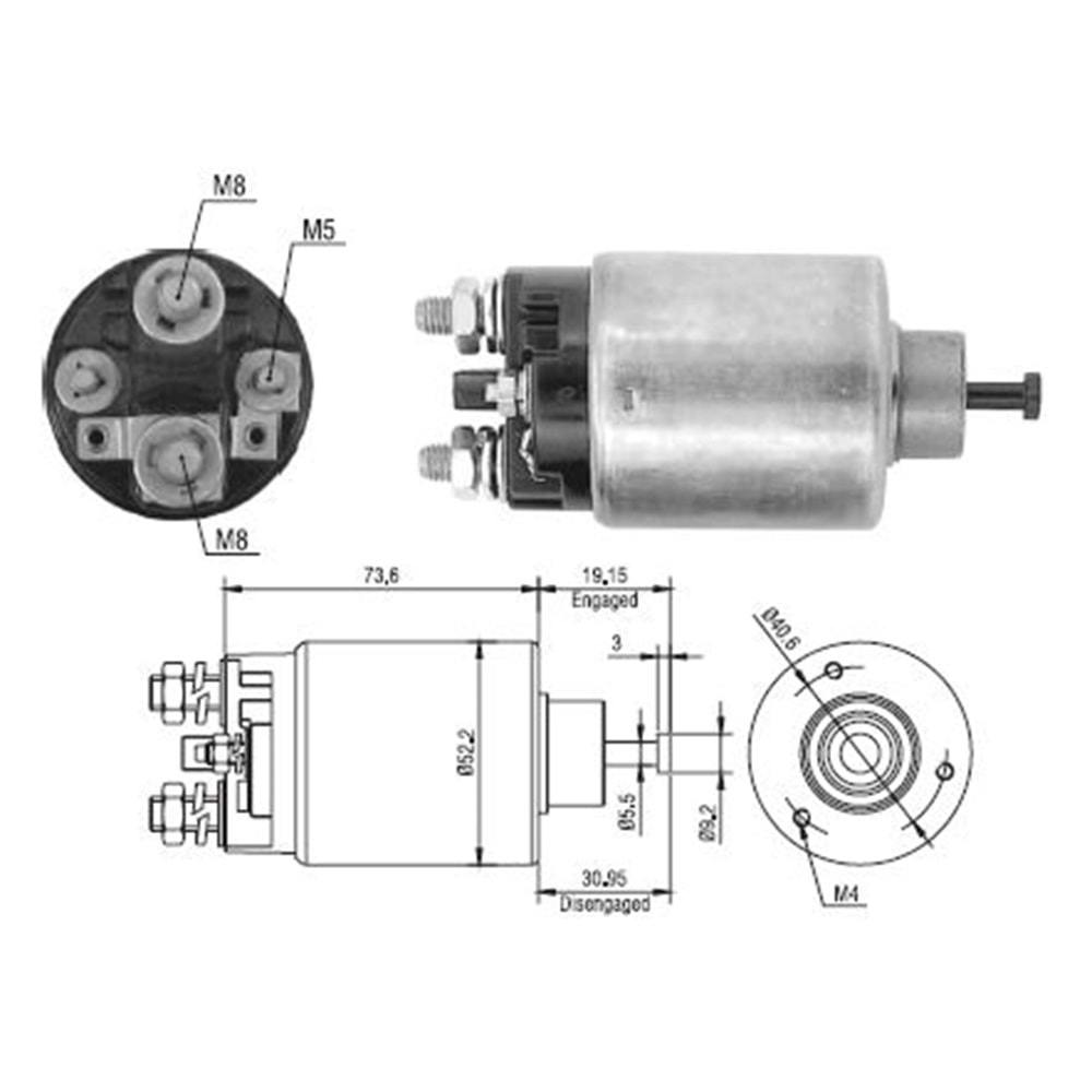 12V BUICK / PONTIAC / PG260 SERISI MARSLAR ICIN