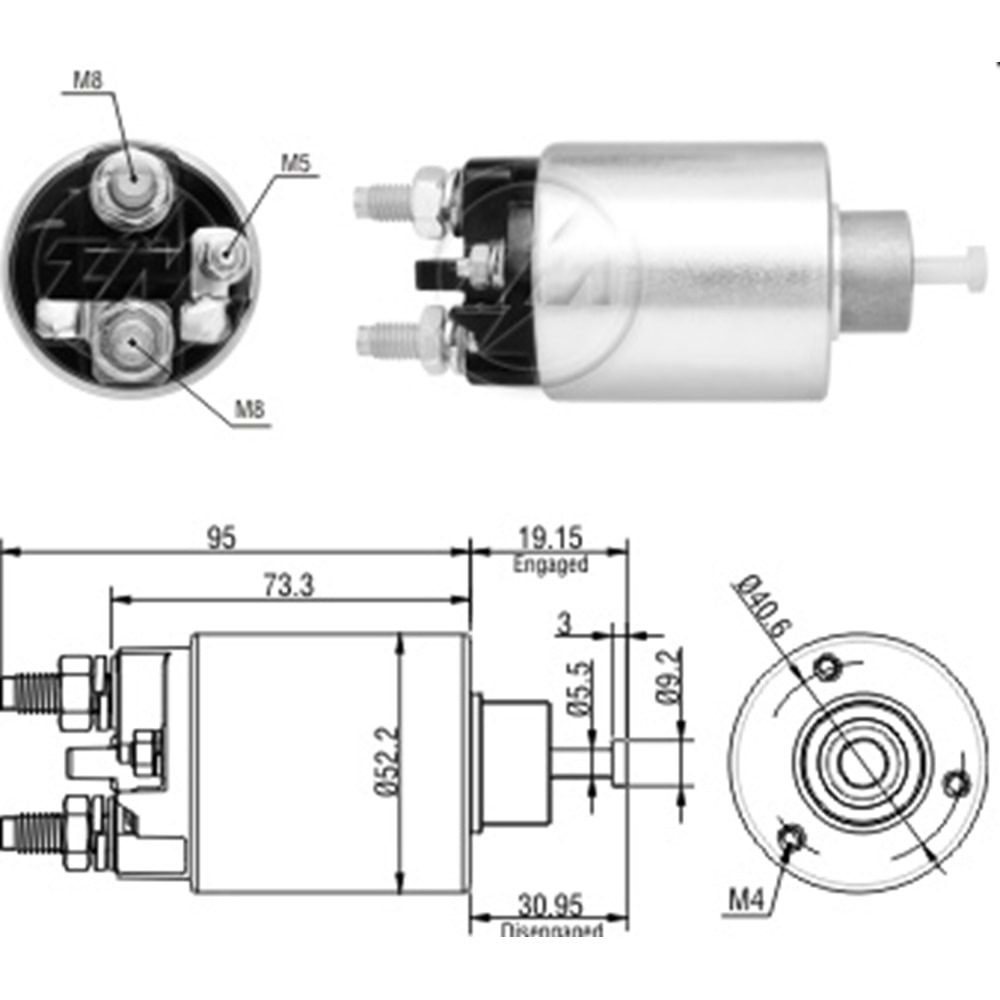MARŞ OTOMATİĞİ 12V CITR.BERLİNGO/PEUGEOT 206-307