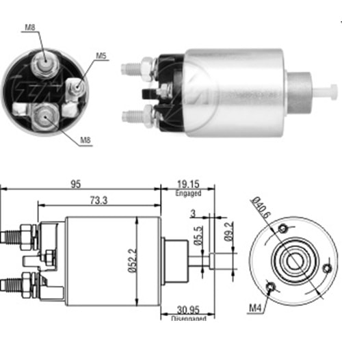 MARŞ OTOMATİĞİ 12V CITR.BERLİNGO/PEUGEOT 206-307