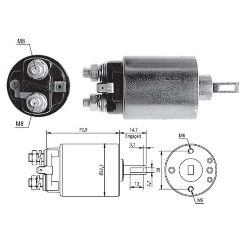 MARŞ OTOMATİĞİ 12V NISSAN BLUEBIRD/ MAXIMA / SUNNY